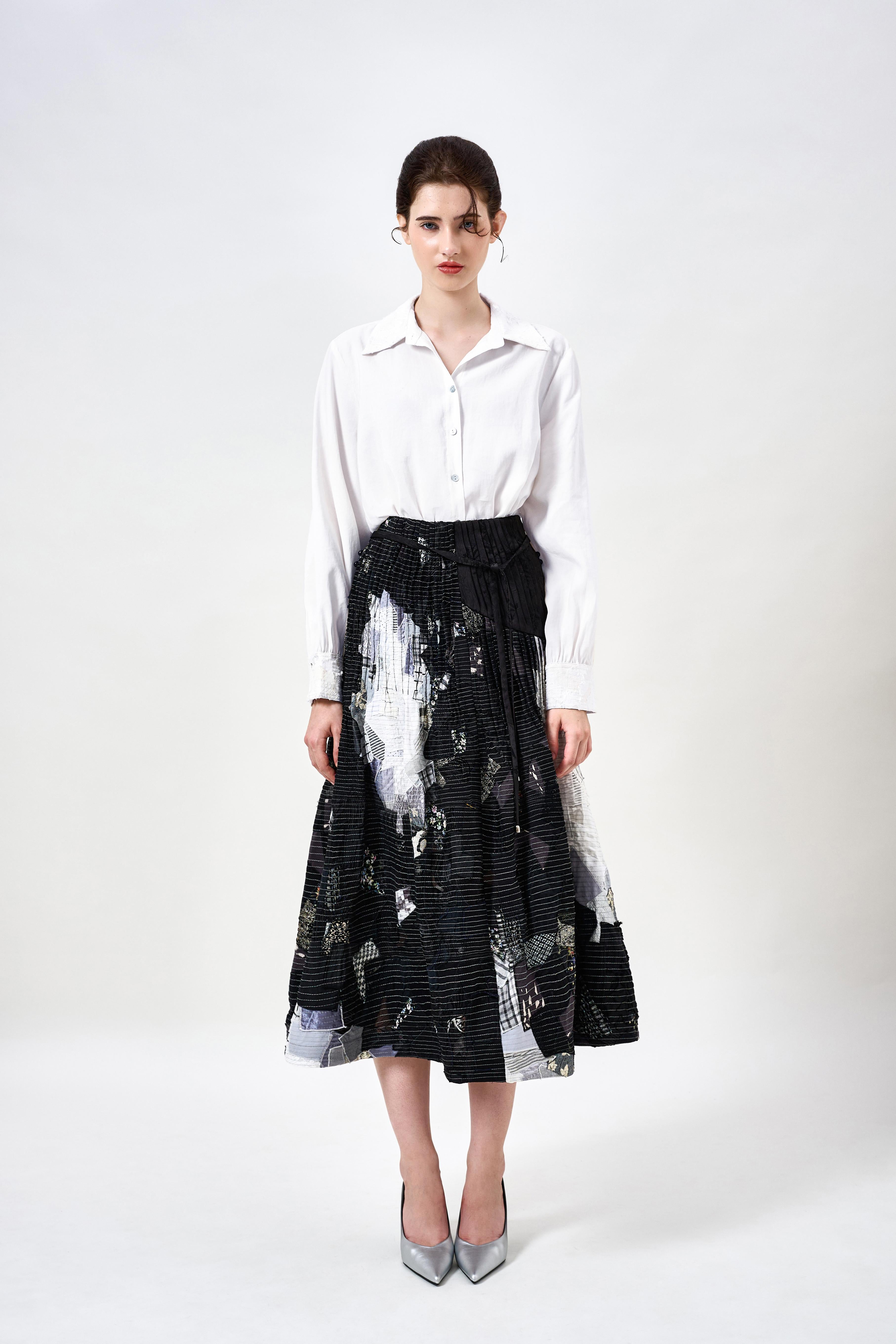 KHAAR | March Flower Midi Skirt