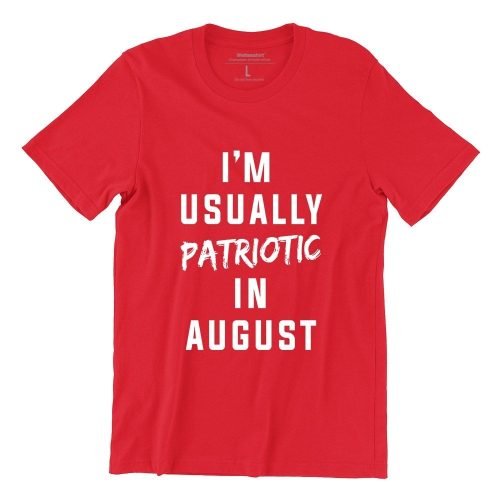 WET DESIGN | I Am Usually Patriotic In August Graphic T-Shirt