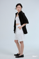 SAERO COLLECTIVE | Boho Overfit Shirt | Black