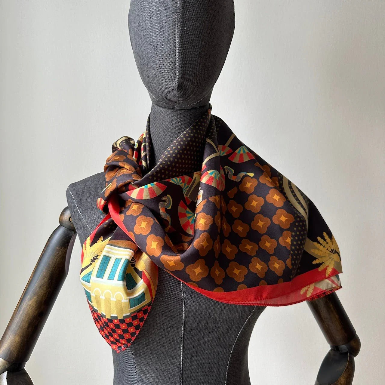 BINARY STYLE | Festive Night At Kampong Glam Silk Square Scarf 87x87cm