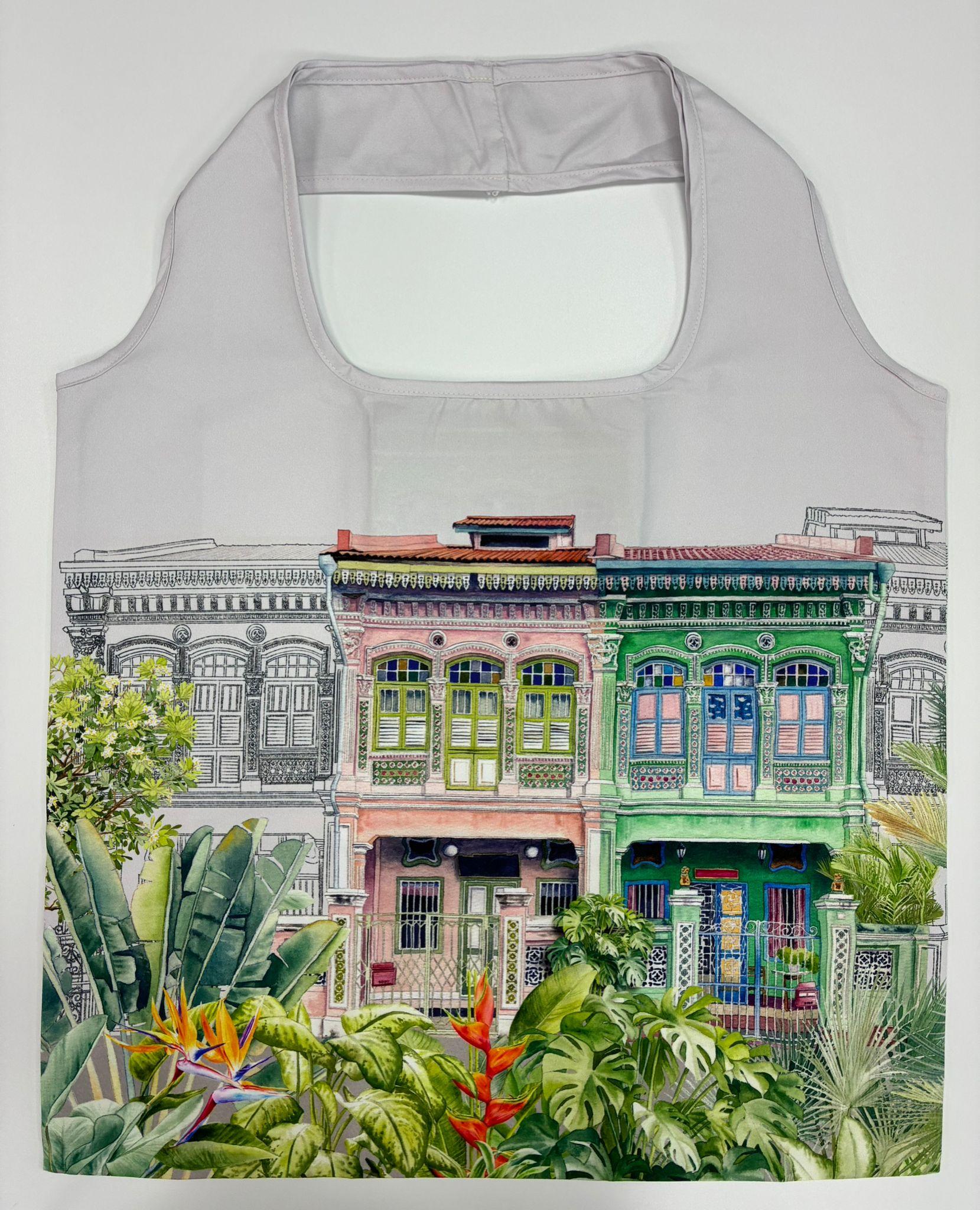 SINGLAPA | Peranakan Shophouse Shopping Bag