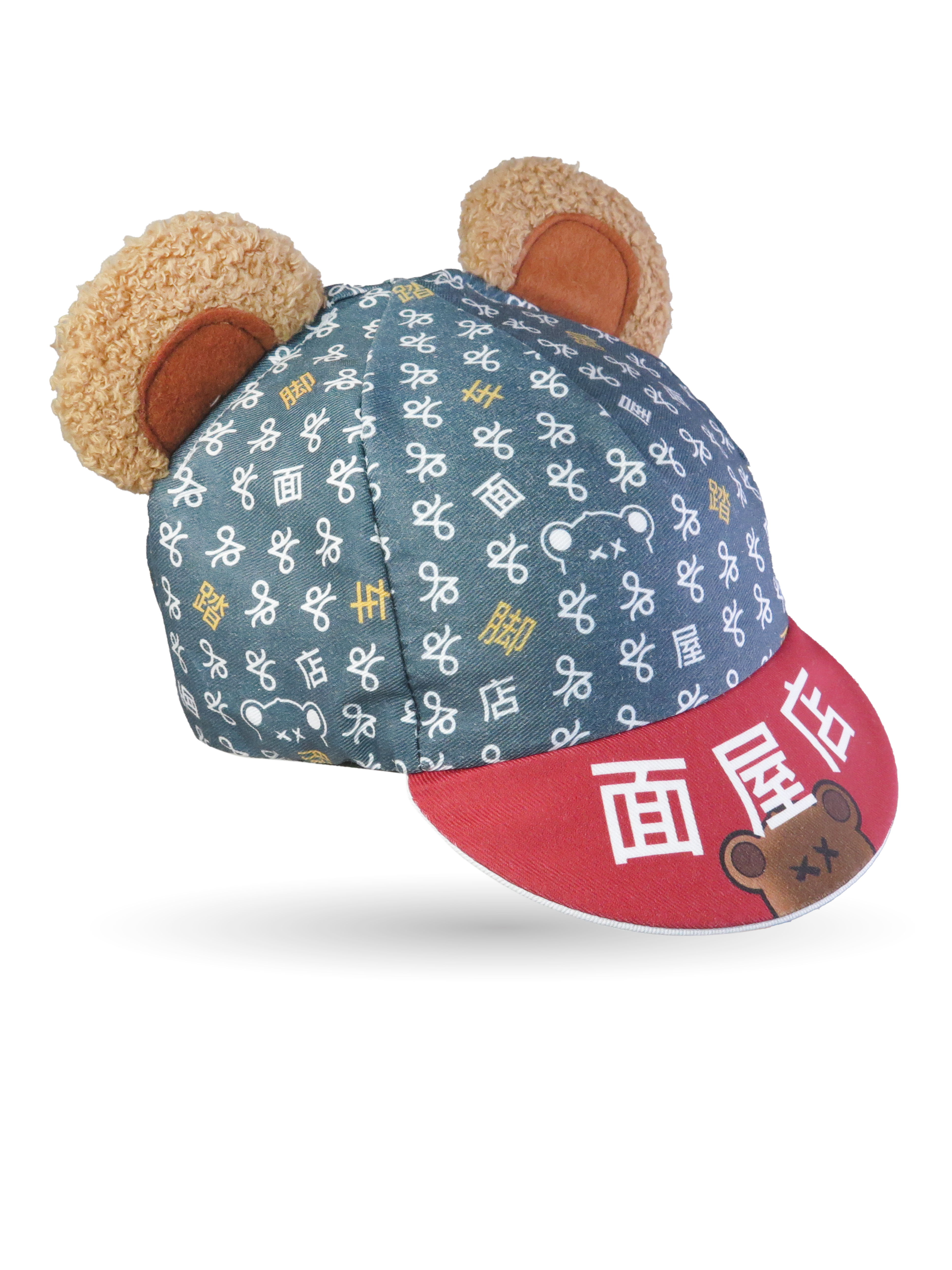 EXTRA NOODLE | EXTRA NOODLES x TAKACHYA Monogram Cycling Cap Bear Ears (Pre-Order)