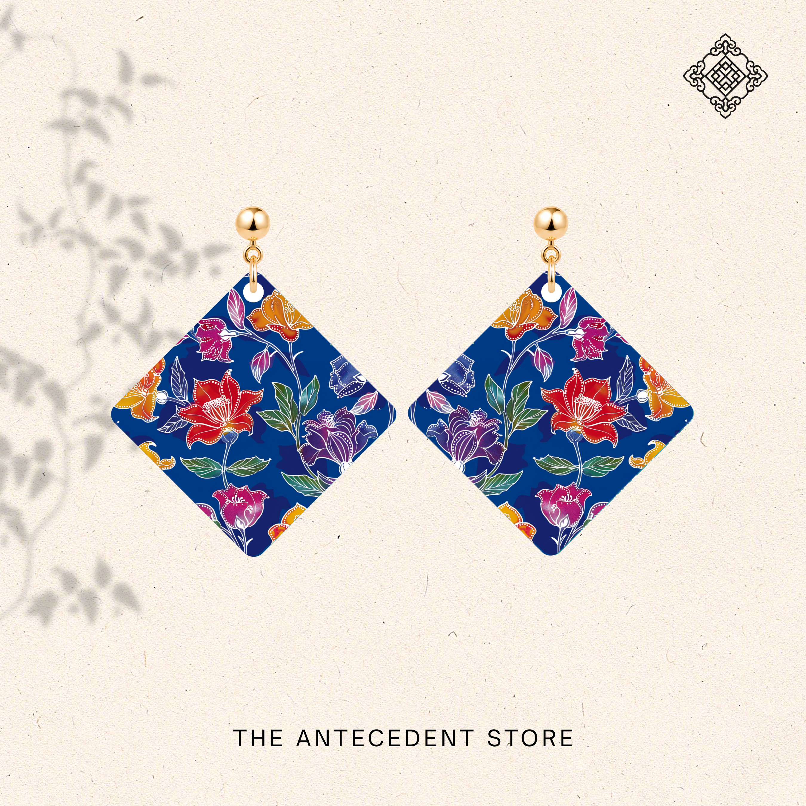 THE ANTECEDENT STORE | Batik Garden City Earrings | Stories Of Singapore