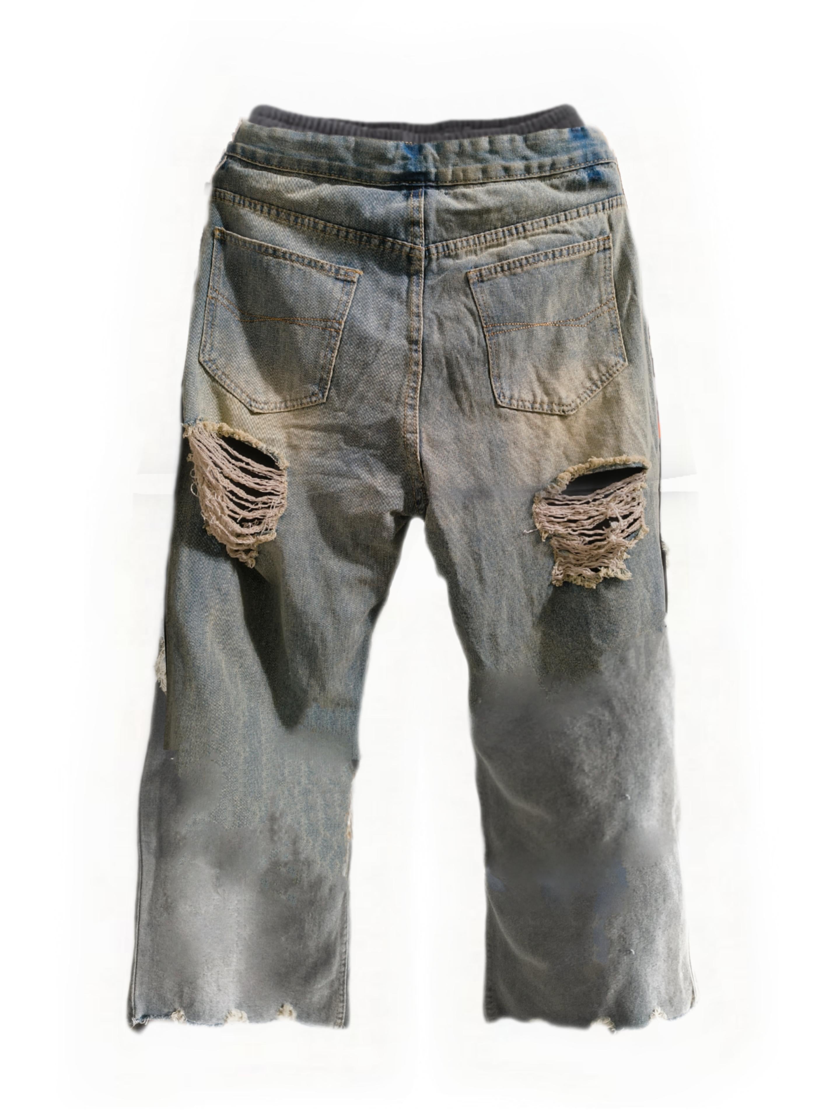 EXTRA NOODLES | Vanish Pants Drawstring Jeans