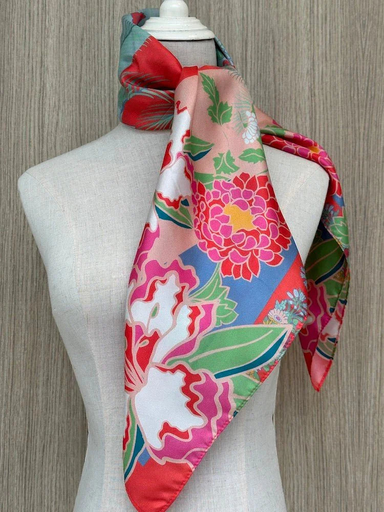 BINARY STYLE | Jalan Besar Silk Square Scarf 87x87cm