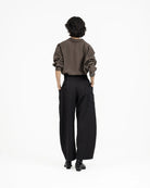GRAYE | SOLOTEX® Barrel-Leg Trousers - Black