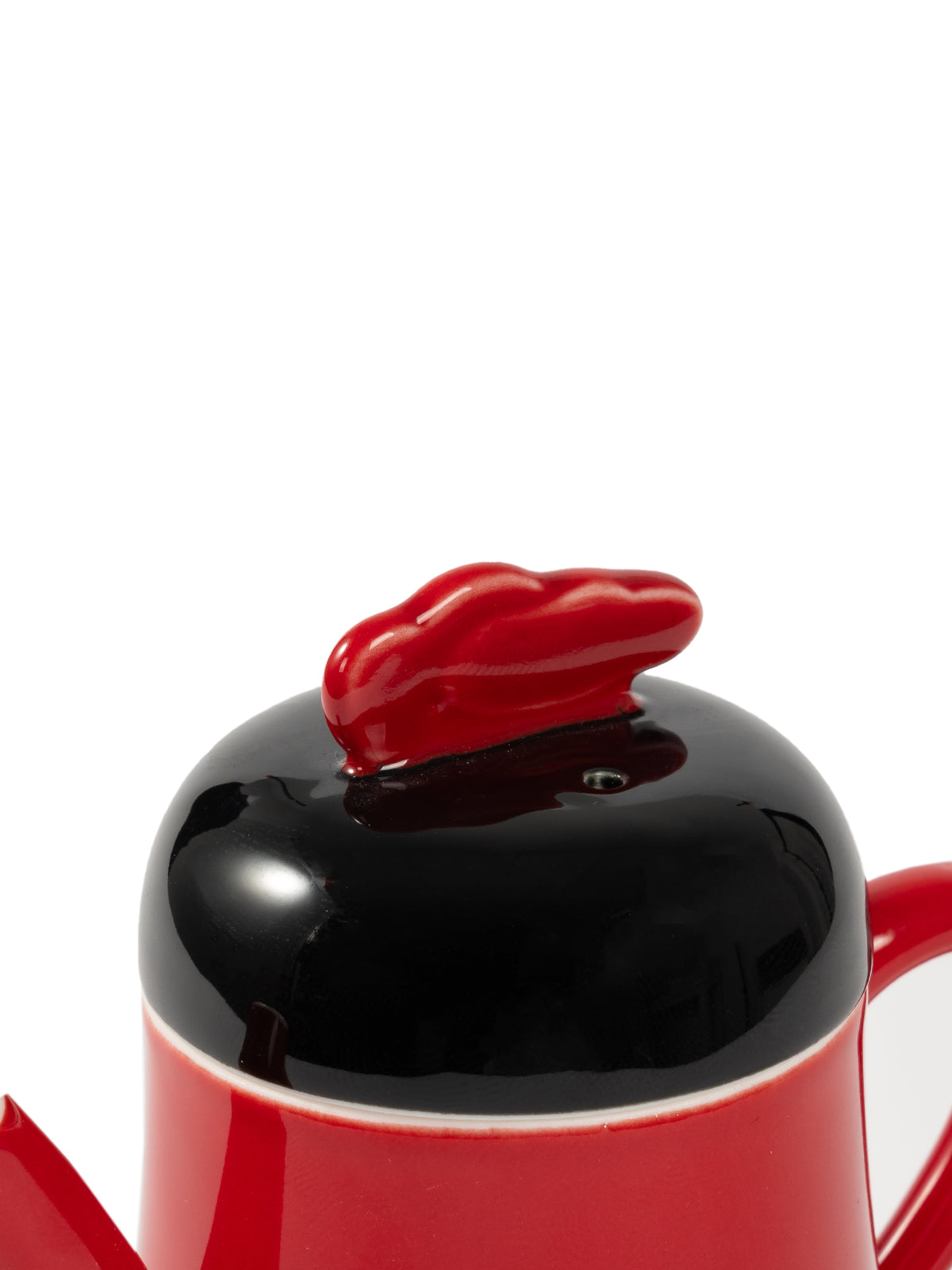 CRAFILAB | Vermilion Red & Auspicious Cloud Teapot