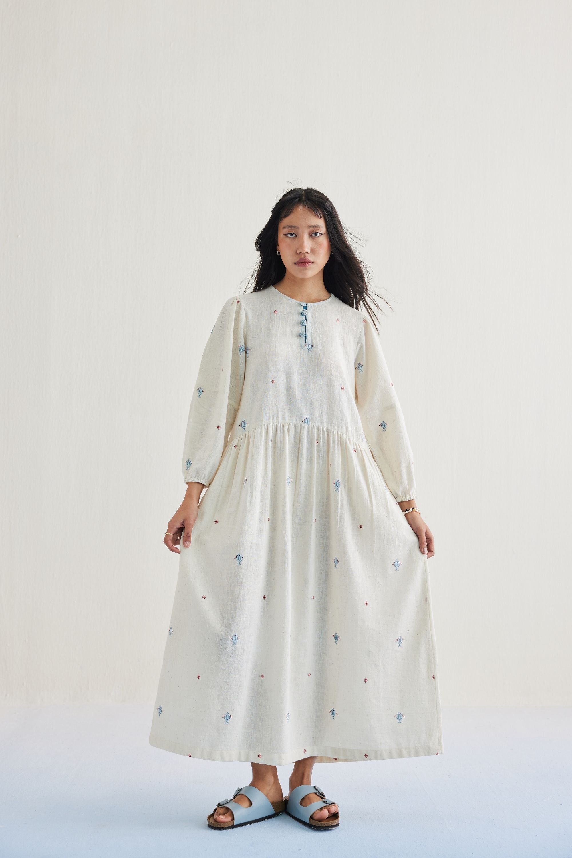SUI | The Shoal Handwoven Kala Cotton Maxi Dress
