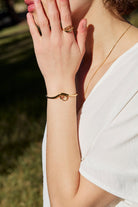 RINA LEE | GOLDEN Rutile Quartz Cuff Bracelet | 18K Gold Vermeil