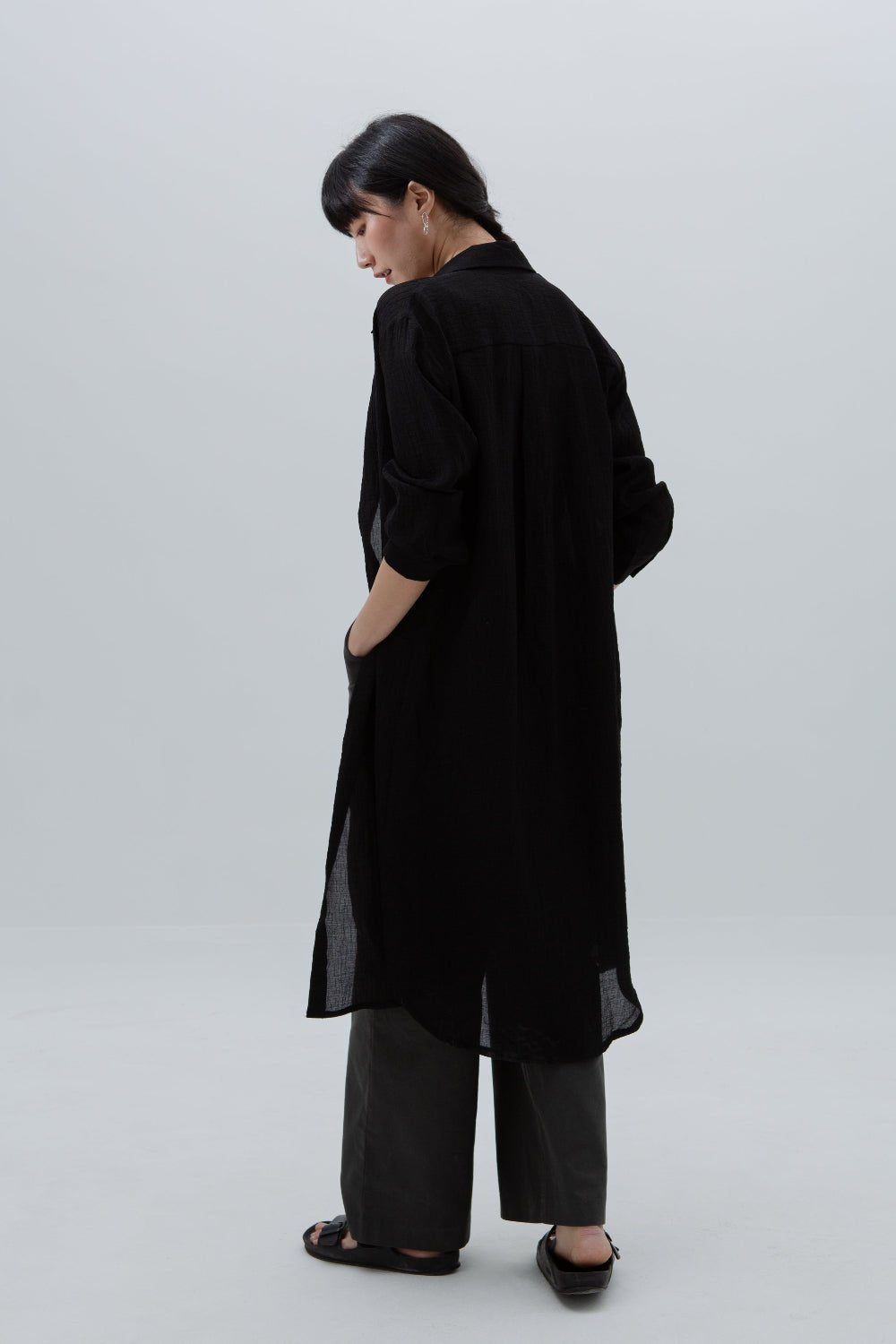 SAERO COLLECTIVE | Oreum Shirt V. 1 [Long Ver.] | Black