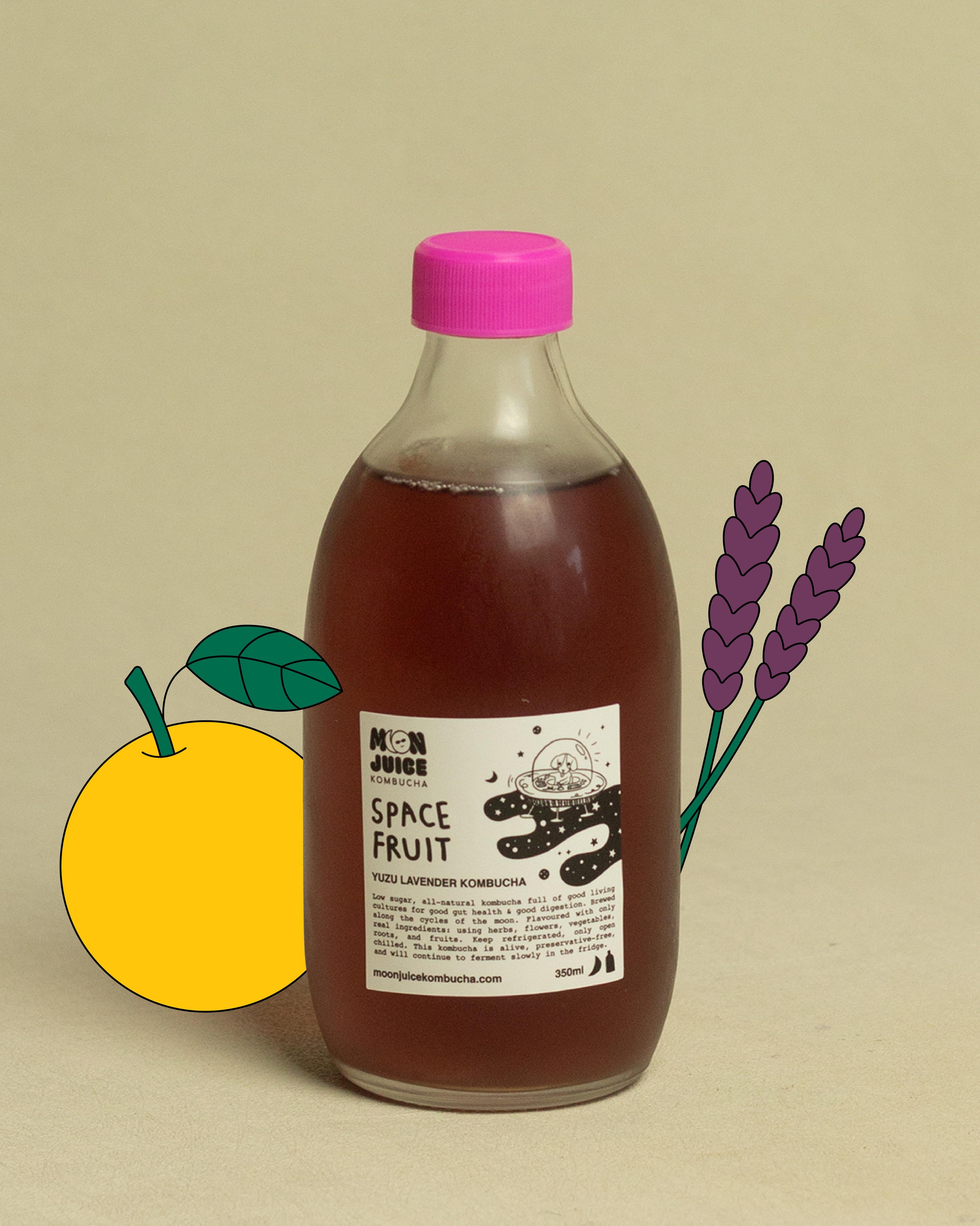 MOON JUICE KOMBUCHA | Space Fruit (Yuzu Lavender Kombucha)