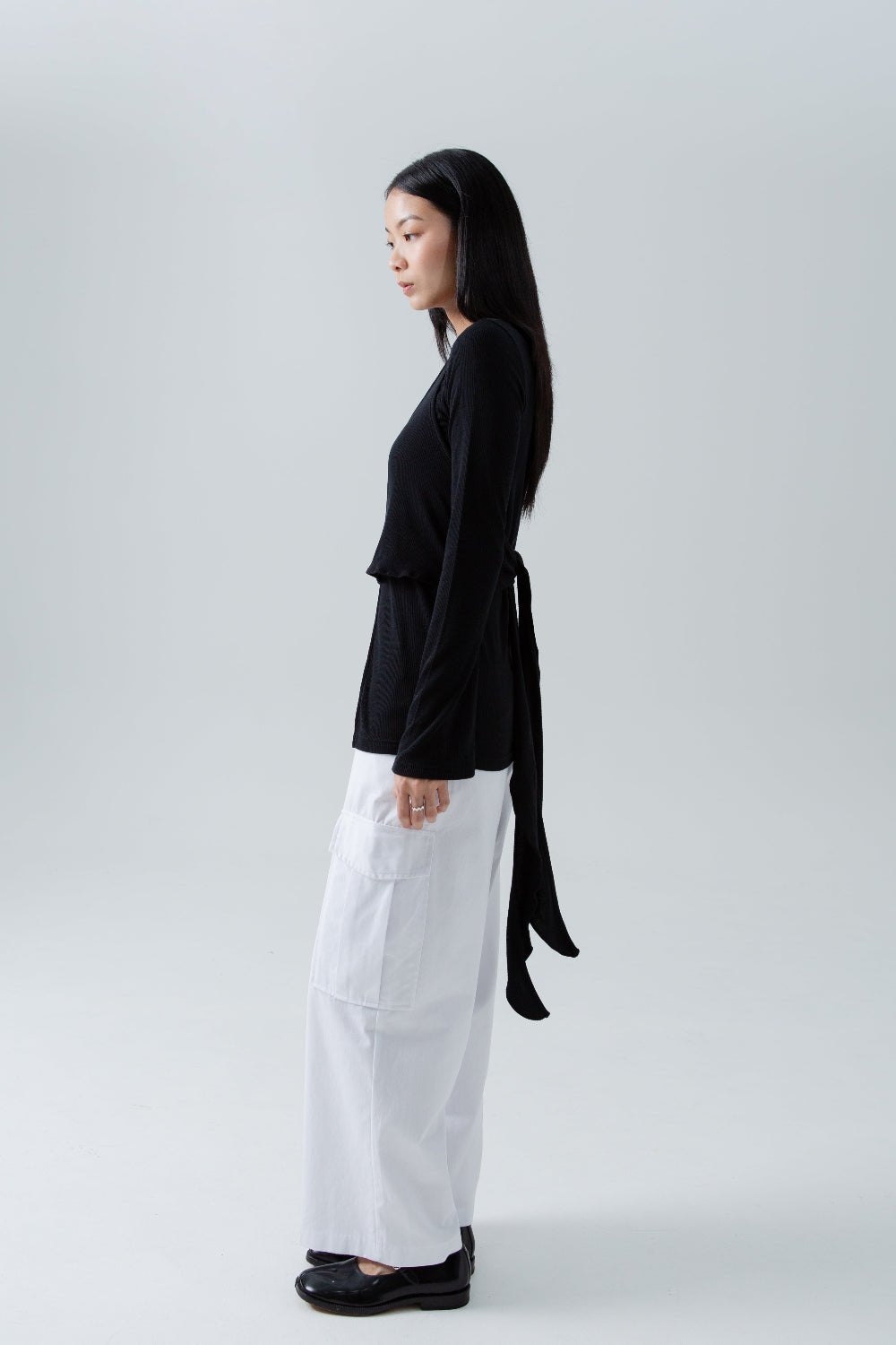 SAERO COLLECTIVE | Split Layer Top | Black