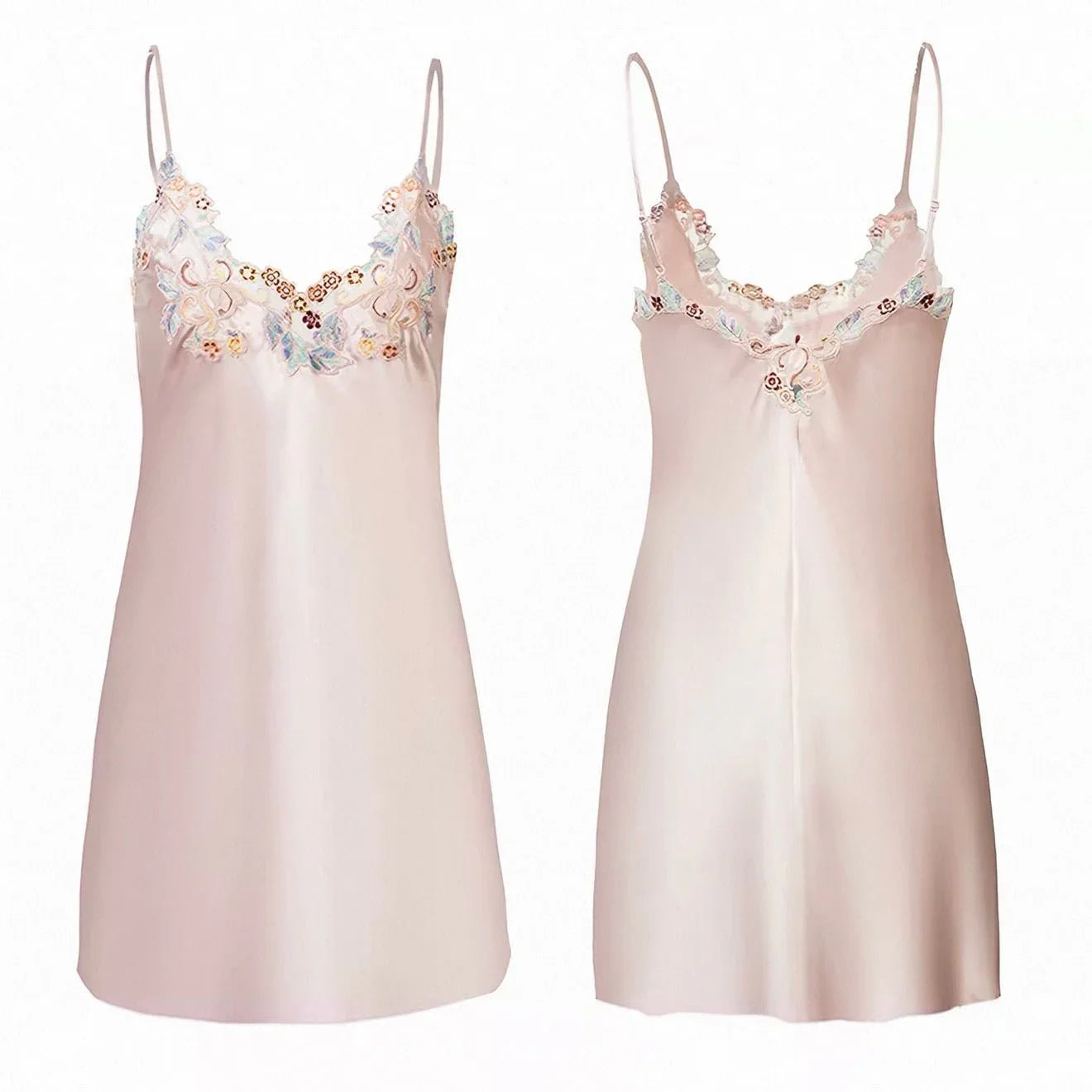 BELLS & BIRDS | Florentine Mulberry Silk Slip (Rose)
