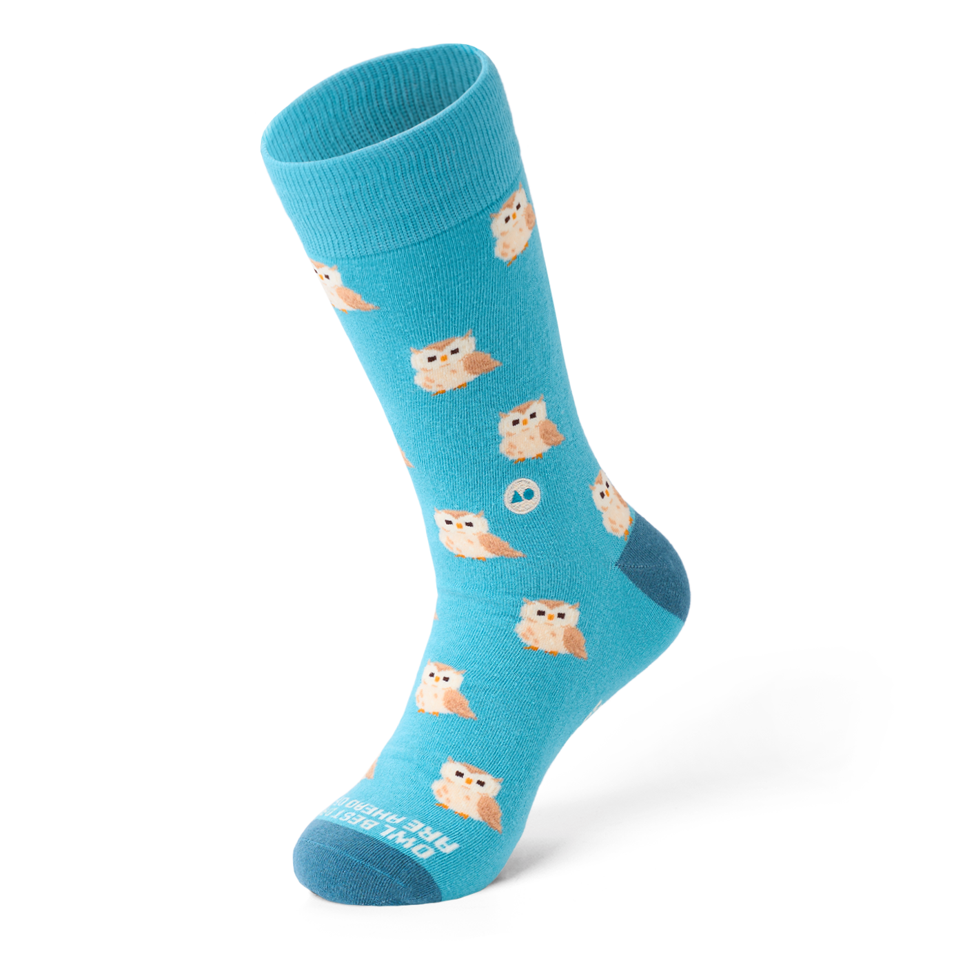 TALKING TOES | Owl Be Okay Sock | Blue