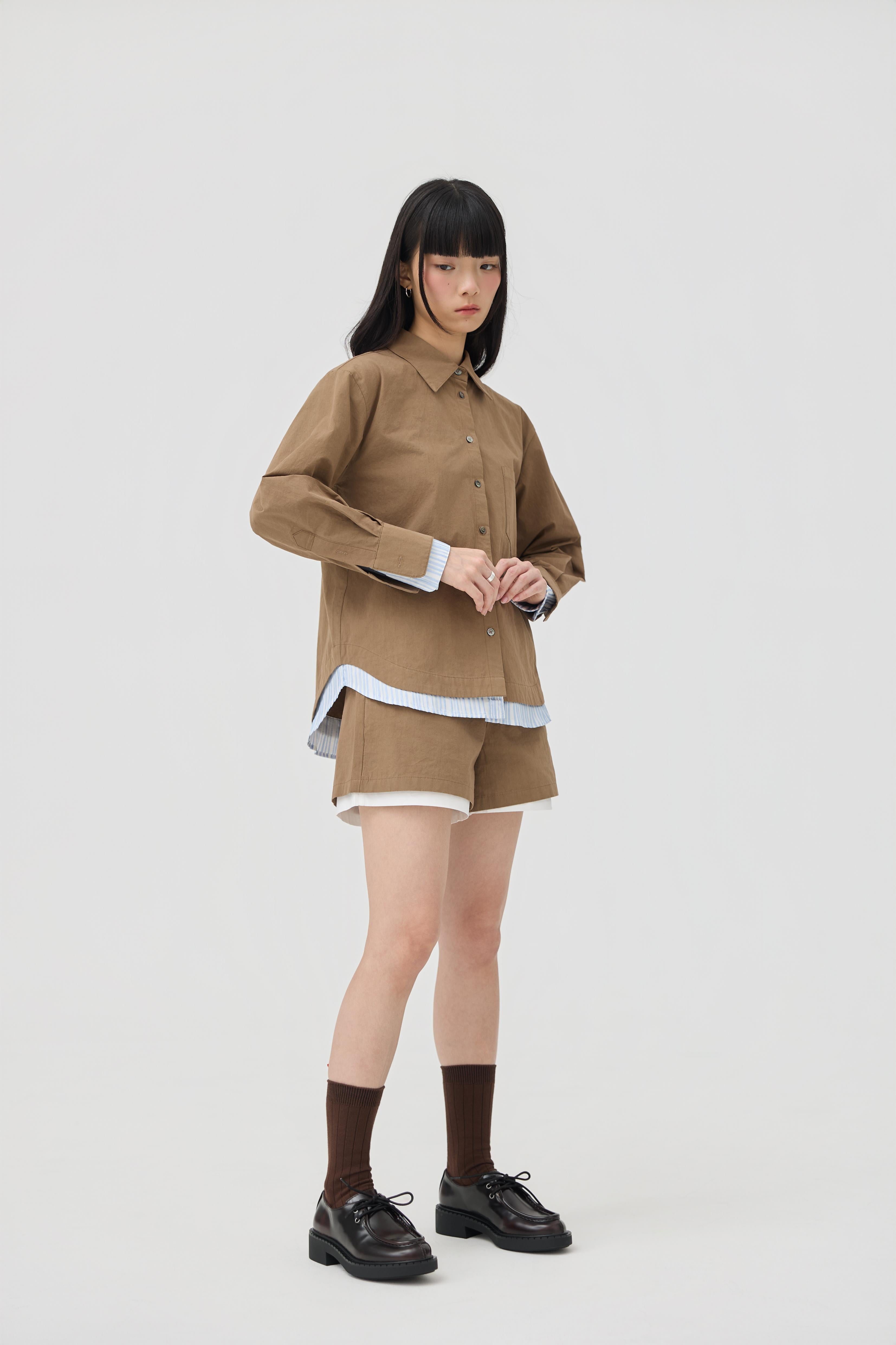 3EIGHTH | Kasane Shirt In Sandstone