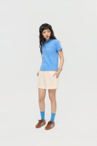 3EIGHTH | Tab Crew Socks in Azure Blue