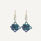 THE ANTECEDANT STORE | E - Auspicious Knot Earrings S1 (Blue/Green)