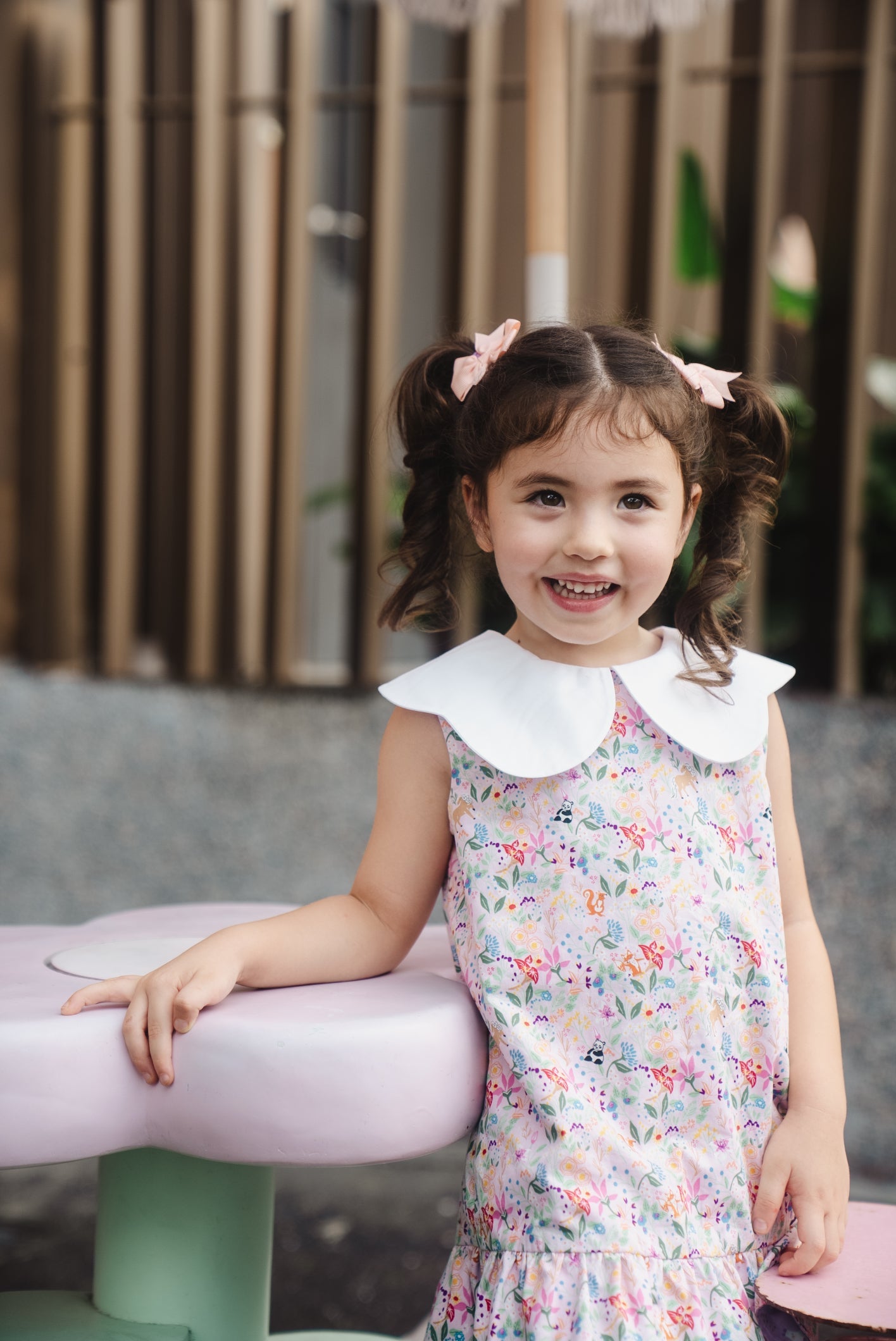 MAISON Q | Secret Garden Reversible Peterpan Collared Dress