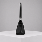 WU HAUS | LE H 42 Black Leather Shoulder Bag