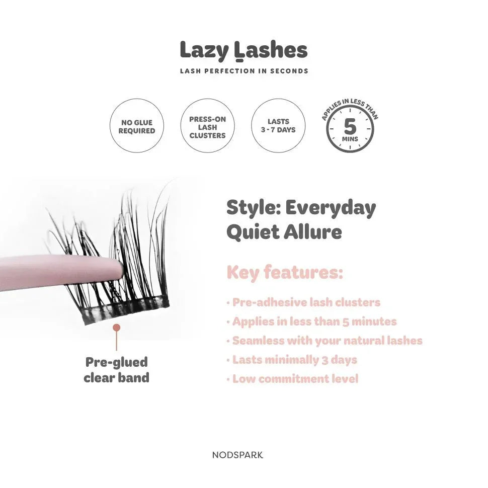 NODSPARK | Clear Band Everyday Quiet Allure Lazy Lashes