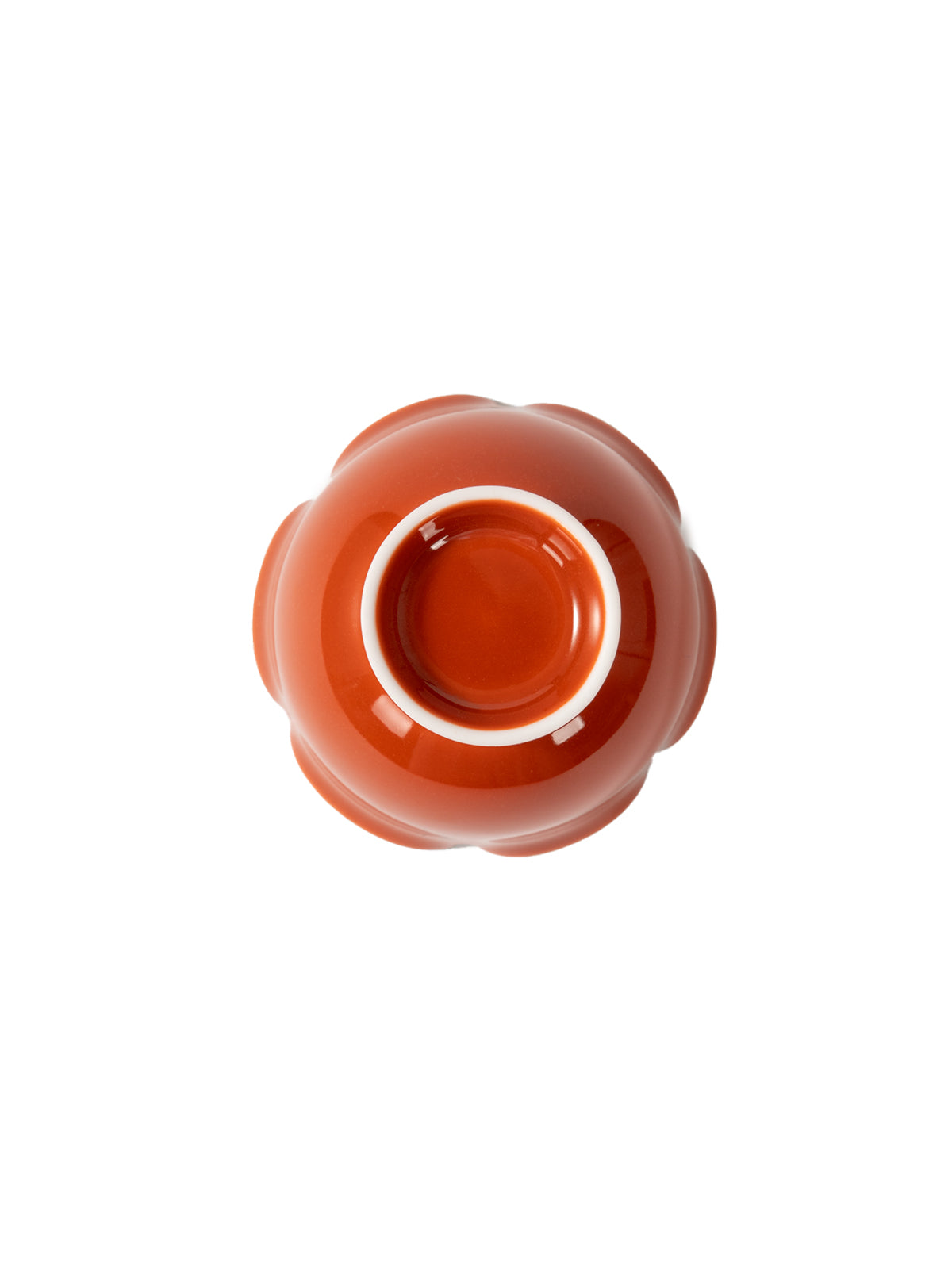CRAFILAB | Brick Red & Turquoise Tall Flower & Ring Cup
