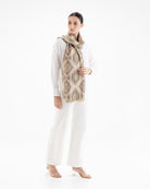 QUEENMARK | AN Patola Ikat Print Ivory Beige