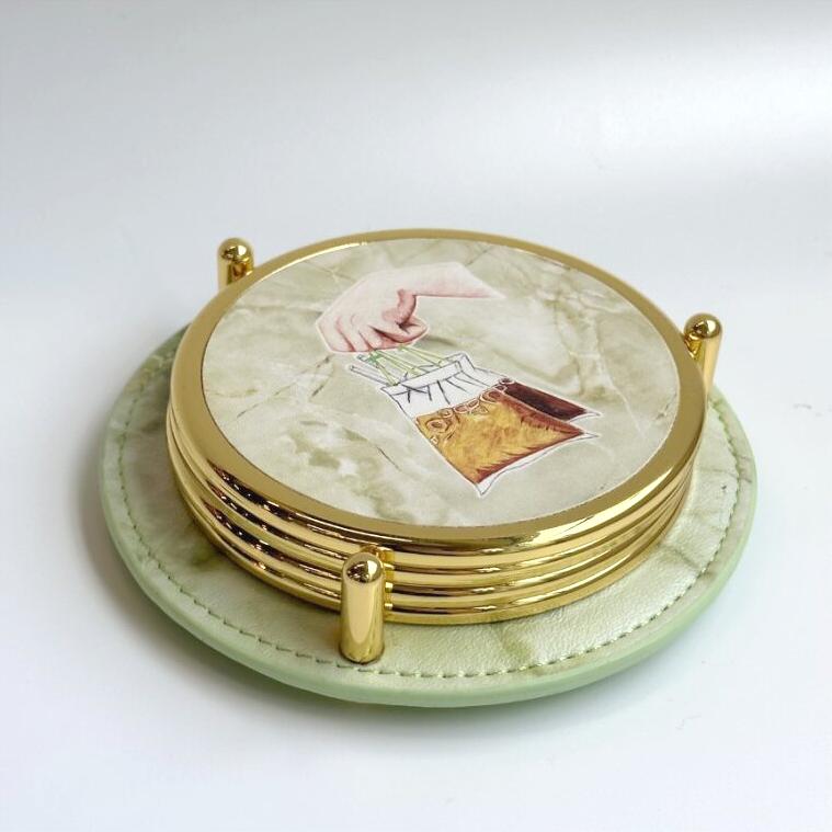 THE ART FACULTY | Premium Coasters Set W Holder