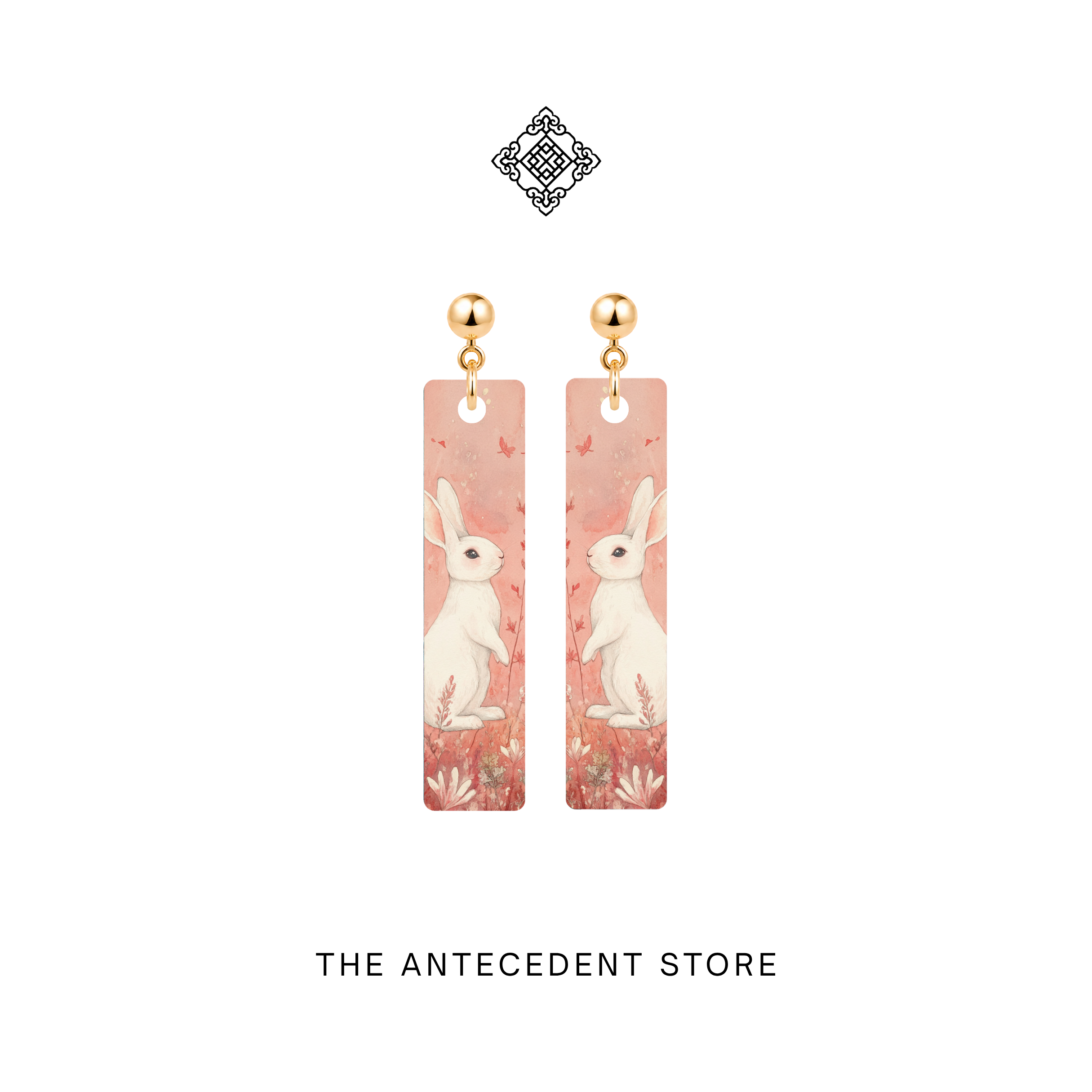THE ANTECEDENT STORE | Celestial Jade Rabbit Earrings
