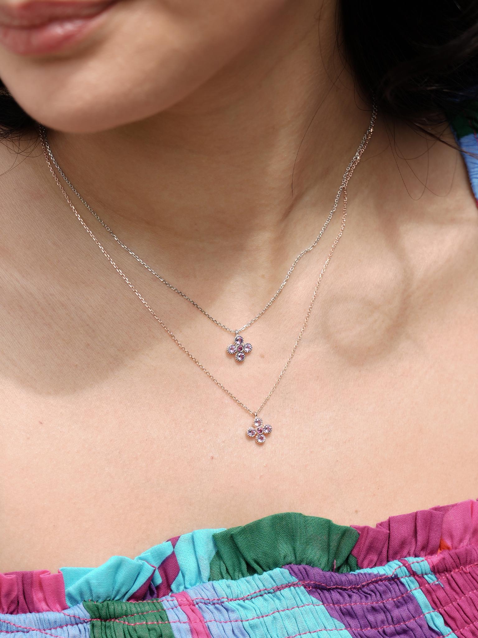 EMBRACE JEWELLERY | Gem Bloom Necklace With Amethyst