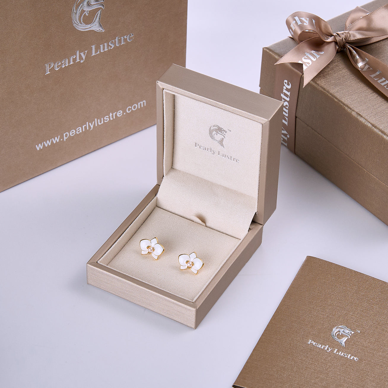 PEARLY LUSTRE | Top Grade Freshwater Pearl Set WS00120 | ORCHID