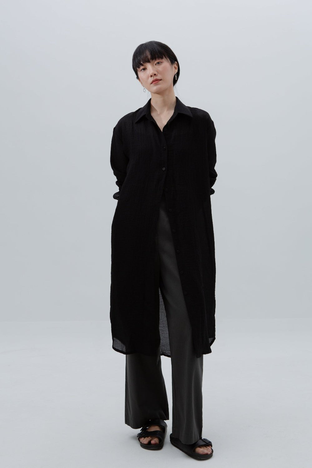 SAERO COLLECTIVE | Oreum Shirt V. 1 [Long Ver.] | Black