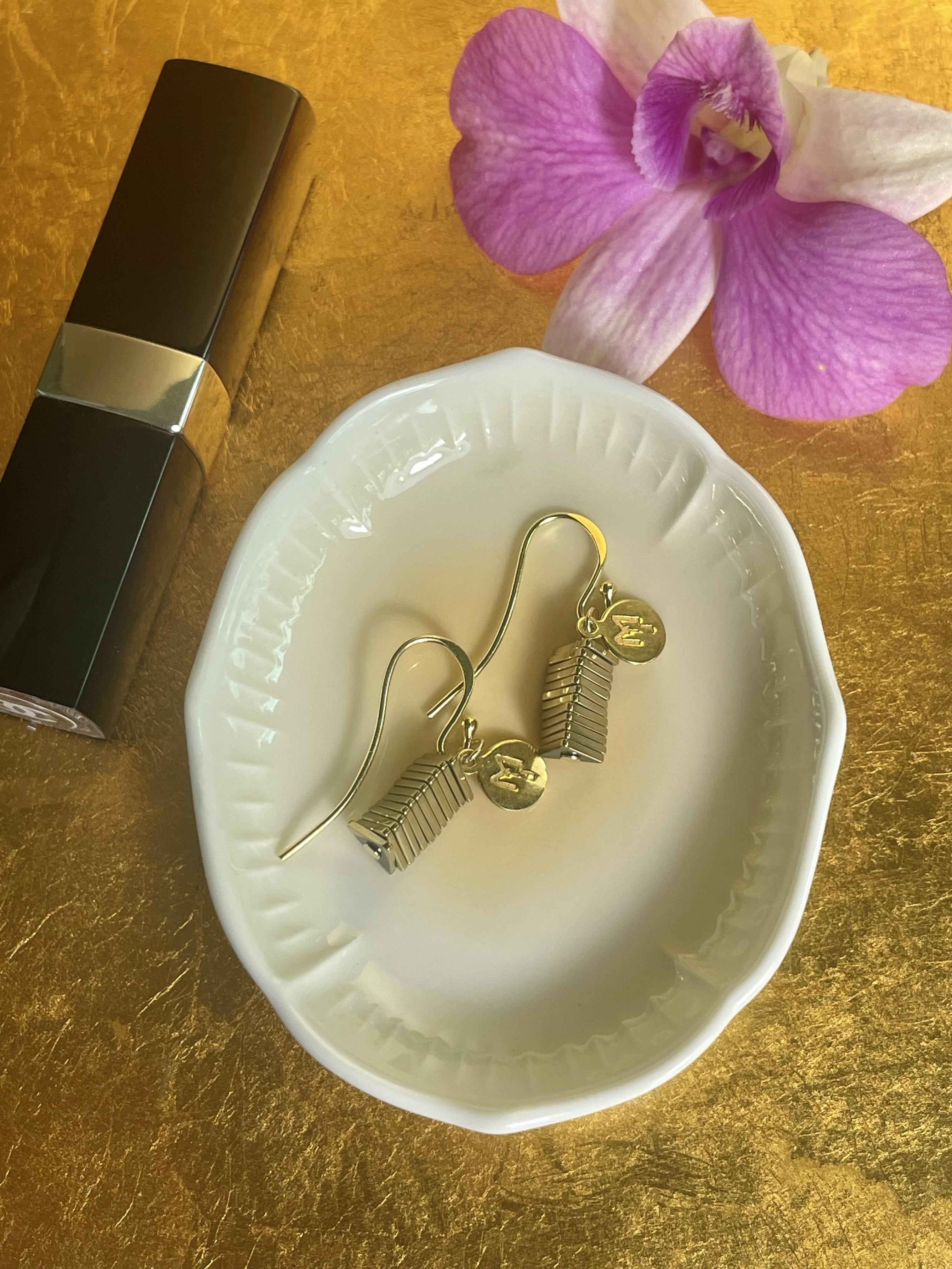 MARILYN TAN JEWELLERY | Electric Kinetic Hematite Hook Earrings