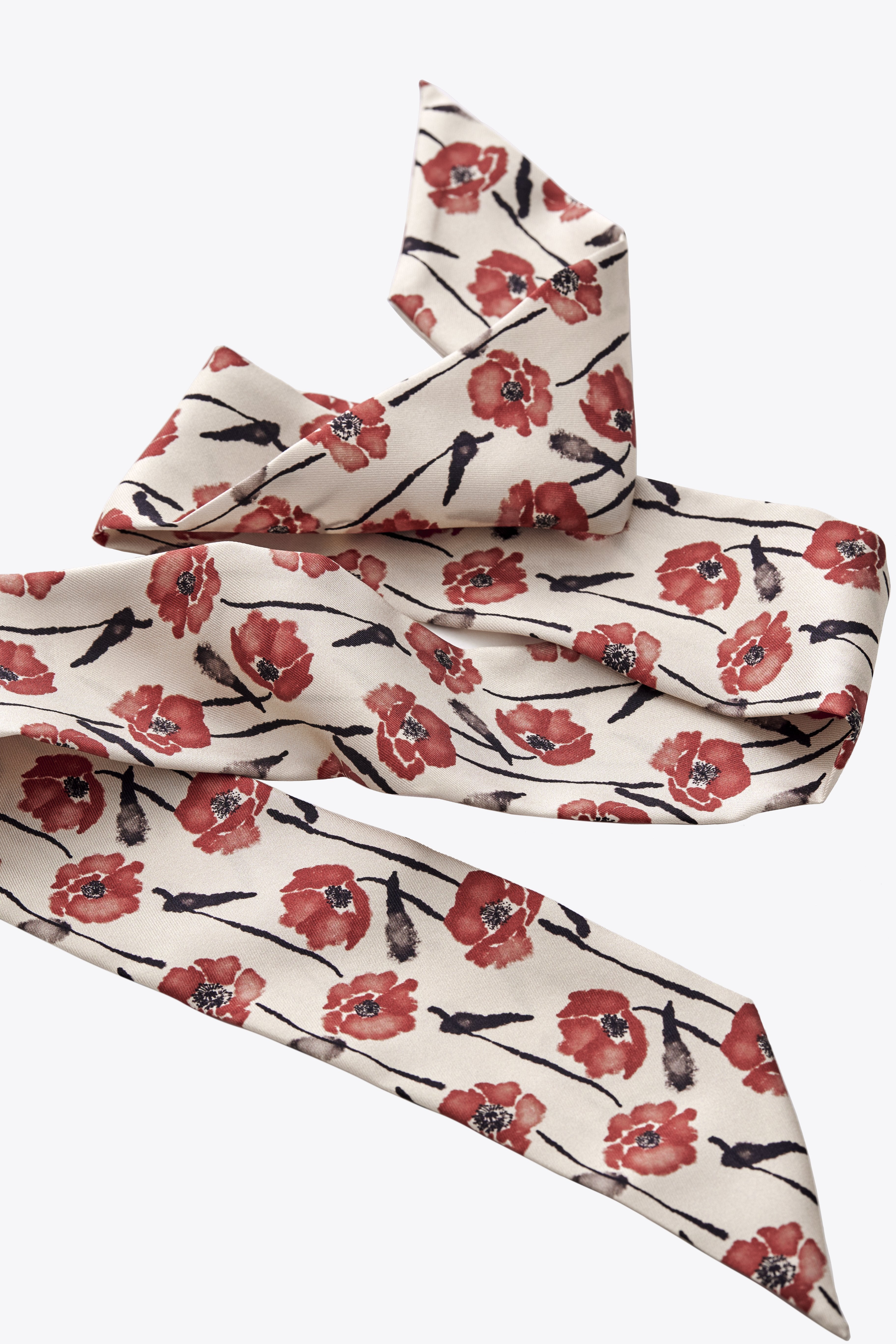 STUDIO QILING | Dancing Poppies Mod Silk Bandeau 100