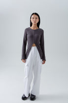 SAERO COLLECTIVE | Split Layer Top | Slate Grey