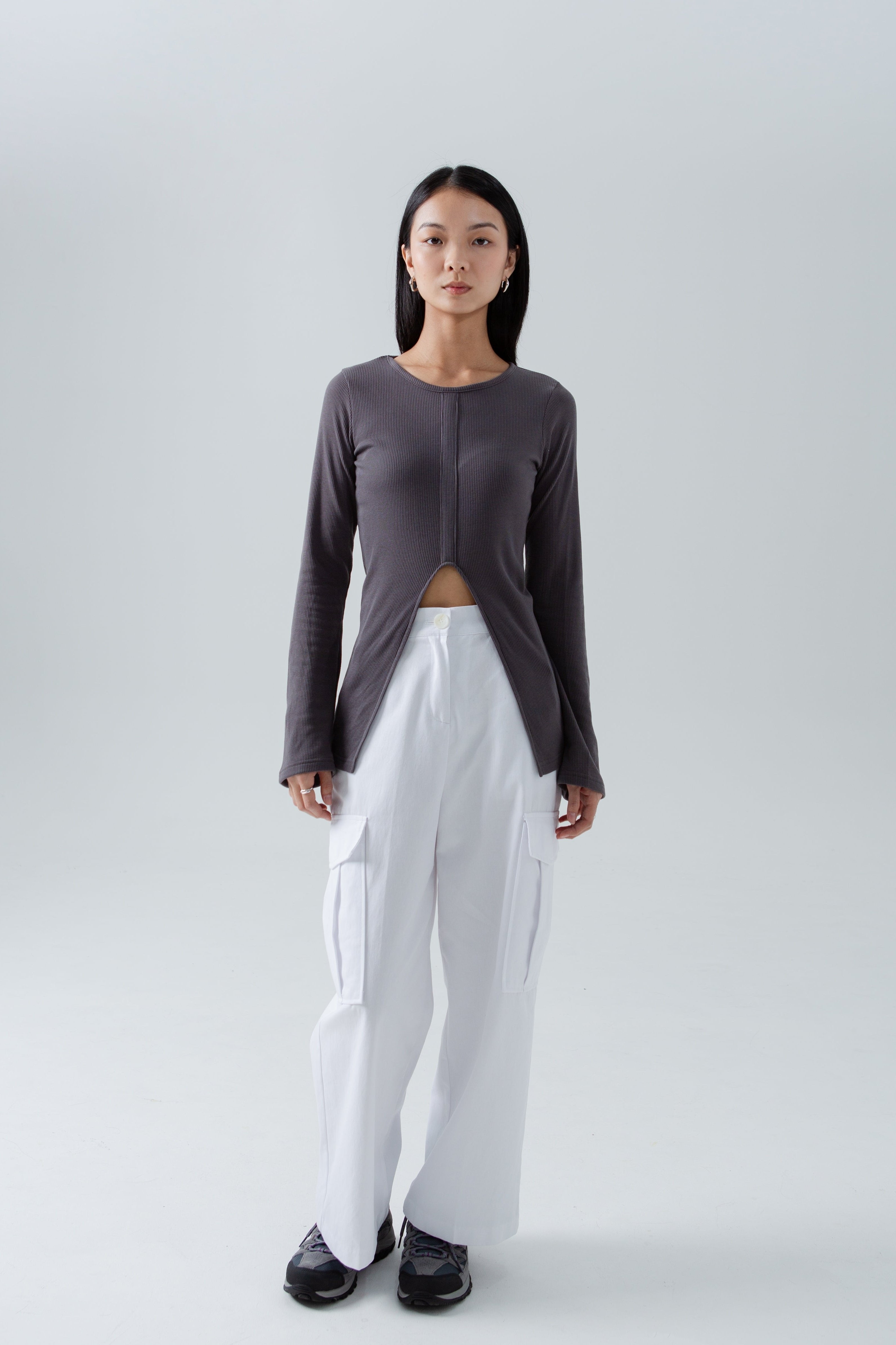 SAERO COLLECTIVE | Split Layer Top | Slate Grey