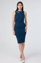 AS INTENDED | KELY Pencil Skirt In Prussian Blue