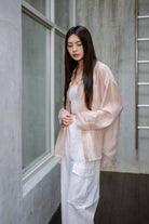 SAERO COLLECTIVE | Malgeun Tencel Shirt | Champagne