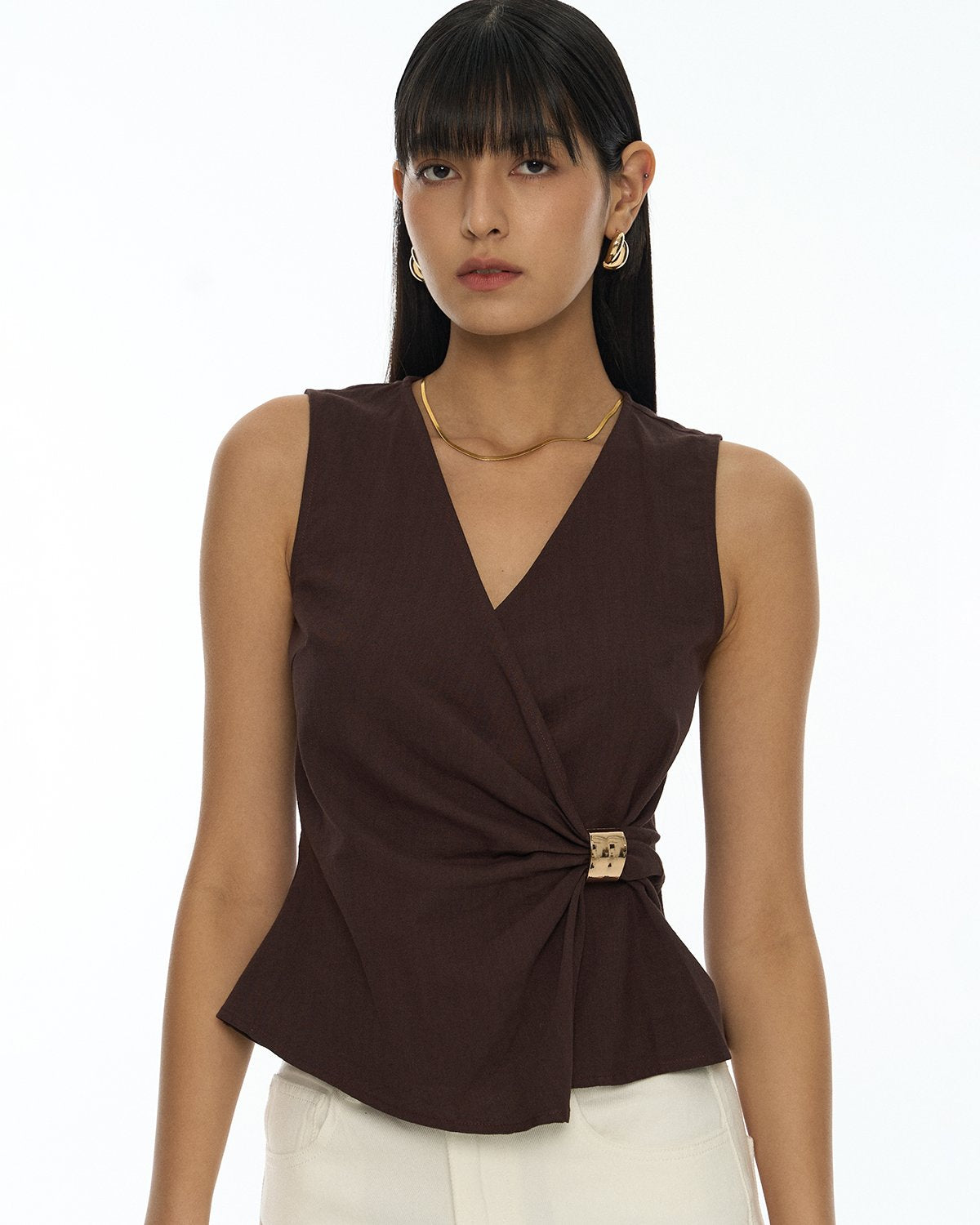 DRESSINGPAULA | Asymmetric Wrap Top