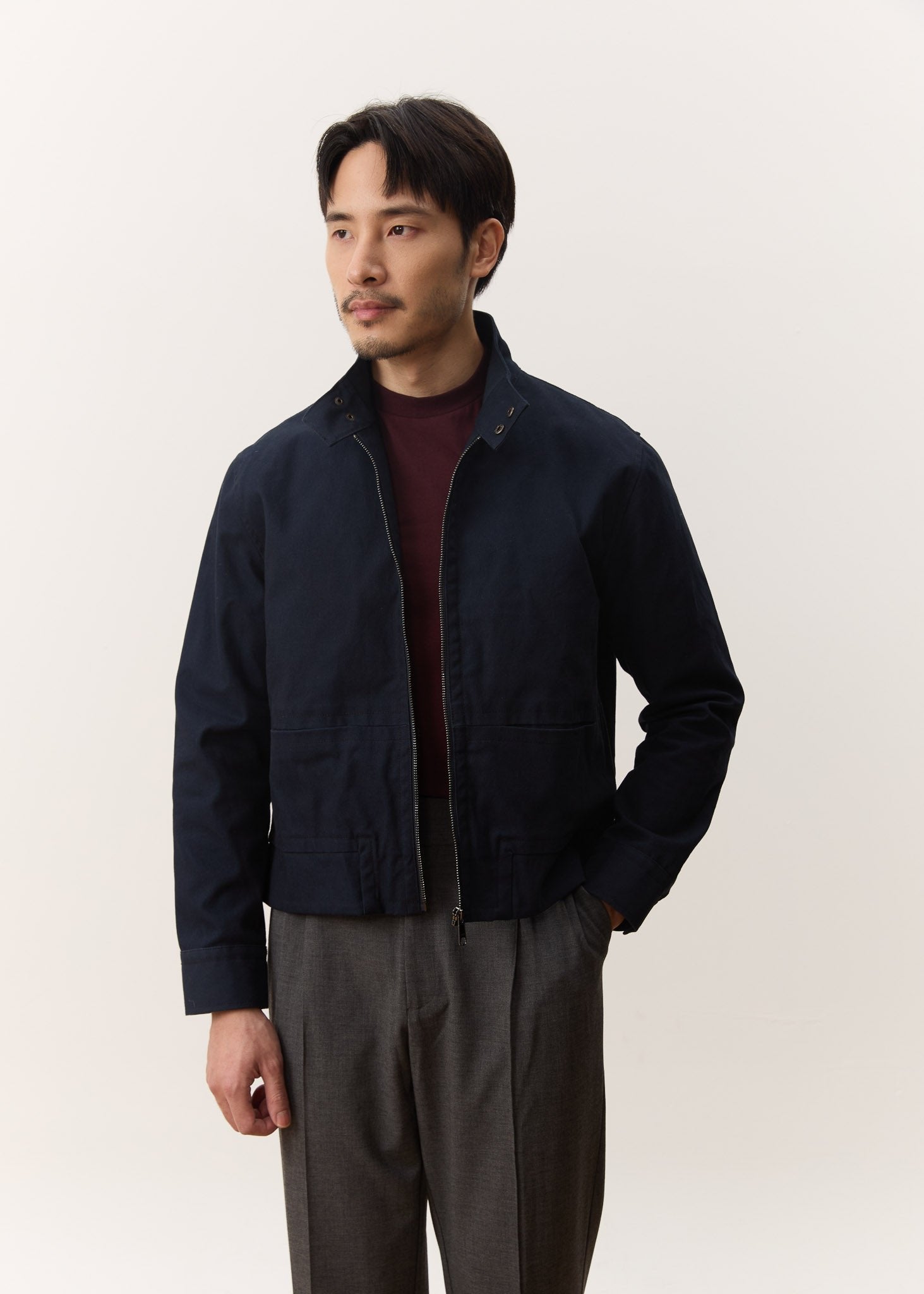 HOUSE OF ANON | Isak Cropped Flight Jacket