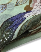 QUEENMARK | AN Printed Shawl 2024 Assorted Green Leaf