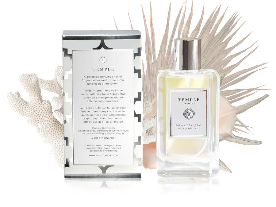 TEMPLE CANDLES | Room & Body Mist - Palm & Sea Spray