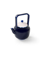 CRAFILAB | White Jade Clay Porcelain - Sapphire Blue - Teapot With Handle