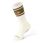 TALKING TOES | Playful Fox Athletic Sock | Cream