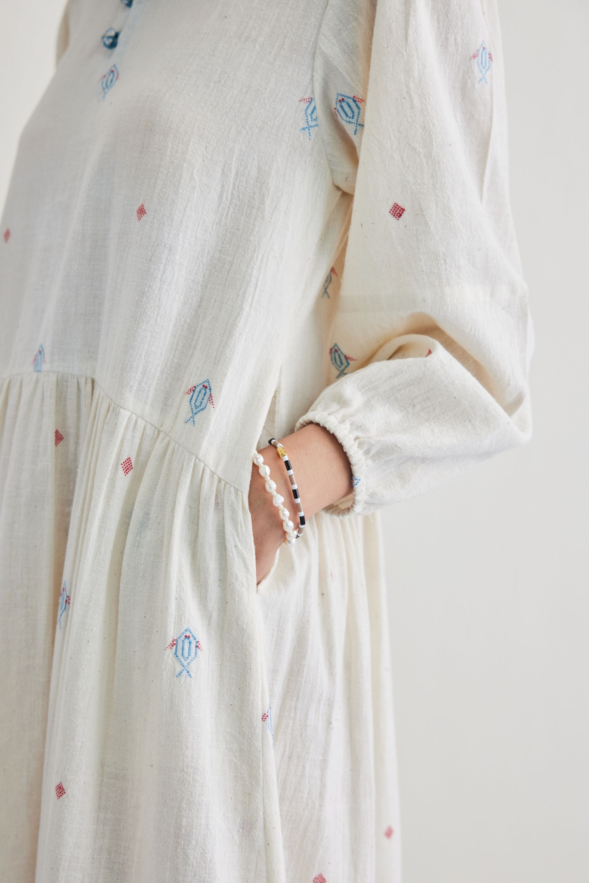 SUI | The Shoal Handwoven Kala Cotton Maxi Dress