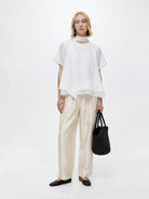 LAYERPLAN | Isle Luster Cotton Drawstring Trousers