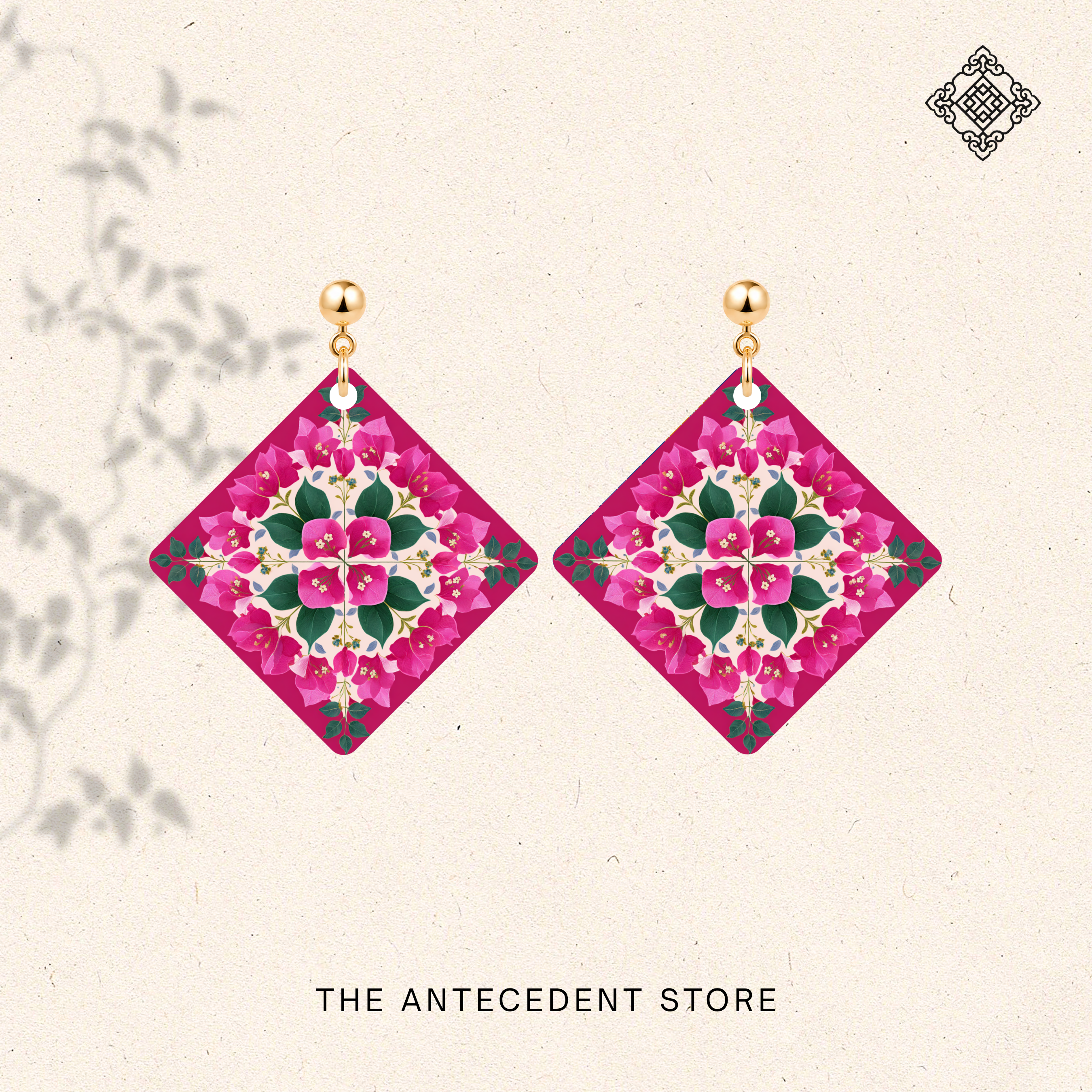 THE ANTECEDENT STORE | Bougainvillea Tile Earrings