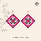 THE ANTECEDENT STORE | Bougainvillea Tile Earrings