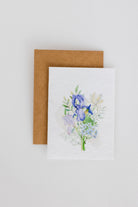 PURPLE AND PURE | Plantable Greeting Card | Flower Card