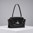 WU HAUS | LE H 42 Black Leather Shoulder Bag