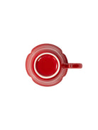 CRAFILAB | Vermilion Red & Moon Gazing Teacup With Heart & Shaped Side Handle